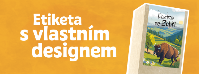 Etiketa s vlastním designem